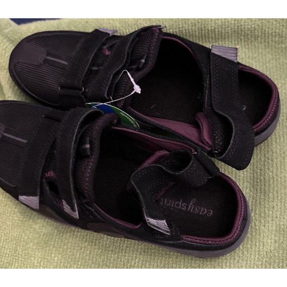 EASY SPIRIT Jump Offt Walking Shoes Black Level 2 Medium Intensity Size 10M - Picture 3 of 7